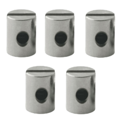 Elvedes 5 Serres-cable 5x7 mm Chromé pour Frein Vélo - Compatible avec Tous Types de Vélos