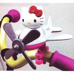 Funecobikes Avion Jouet Hello Kitty Pour Vélo Enfant - Accessoire Ludique et Coloré -Ventes de pièces de vélo avion jouet hello kitty pour velo enfant 3
