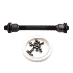 Axe Creux 108 mm avec Billes pour Roue de Vélo - Compatible Tous Types de Vélo - Point