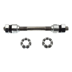 Axe de Roue Vélo Avant 5/16" 127 mm avec Cages à Billes - Point - Compatible Tous Types de Vélos