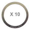 Elvedes Blister de 10 Entretoises 0,25mm pour Jeu de Direction Vélo - Pièces Détachées Vélo -Ventes de pièces de vélo blister de 10 entretoises 025mm pour jeu de direction velo