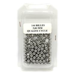 Funecobikes Boite De 144 Billes Acier - Diamètre 5,80 Mm - Roulements à Billes pour Vélos Vintage