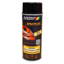 Bombe De Peinture Pelable Spraylast Noir BRILLANT Motip 400ml - Personnalisation Vélo BMX/Fixie