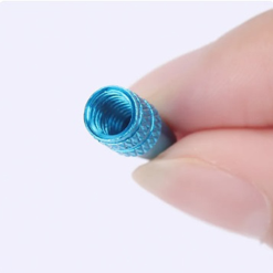 Vélo Original Bouchon Aluminium Coloré Valve Presta Roue Vélo - Par 2 | Accessoire Vélo Élégant et Durable