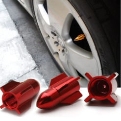 Funecobikes Bouchon De Valve Missile Bleu En Aluminium - Par 4 - Accessoire Vélo BMX/Fixie -Ventes de pièces de vélo bouchon de valve missile bleu en aluminium par 4 1