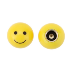 Funecobikes Bouchon De Valve Pour Vélo - Smiley | Compatible Presta, Schrader et Dunlop | Accessoire Vélo Original