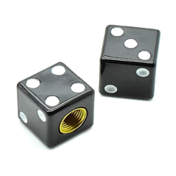 Funecobikes Bouchons De Valve Vélo - Noir - Par 4 - Compatible Presta, Schrader et Dunlop