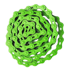 ATOO Chaîne Vélo BMX FIXIE Single Speed Verte - Chaîne haute résistance pour vélos BMX et Fixie -Ventes de pièces de vélo chaine velo bmx fixie single speed verte 1