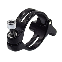 ATOO Collier Dérailleur Alu Avant Noir 31,8 mm - Compatible VTT et Vélo de Route -Ventes de pièces de vélo collier derailleur alu avant noir 318 mm 2