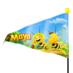 Vélo Original Drapeau De Vélo Maya L'abeille 150 Cm Vinyle Noir/jaune - Sécurité Enfant