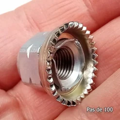 Écrou de Serrage Cranté ALGI pour Roue de Vélo - Haute Qualité -Ventes de pièces de vélo ecrou de serrage crante pour roue de velo algi 3
