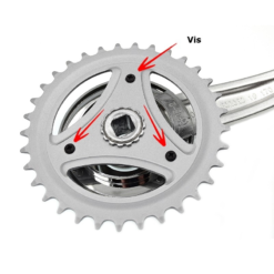 ARCADE Ensemble Manivelle 33 Dts, L170 Mm - Pédalier Vélo Haute Performance -Ventes de pièces de vélo ensemble manivelle 33 dts l170 mm 2