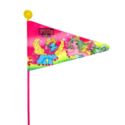 Vélo Original Fanion De Sécurité Filly Unicorn Double Couche Pour Vélo Enfant - Drapeau de Sécurité Coloré et Ludique