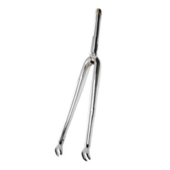 Fourche avant Funecobikes Route Droite 700 Chromée 1" fileté étrier Hauteur 60 mm - Pièces détachées vélo