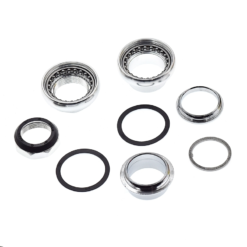 ATOO Jeu de Direction Vélo 1"1/8 - 25,4 Int / 28,6 Ext. Argent - Compatible Vélos Anciens, Vintage et Fixies