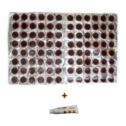 Maxxus Lot de 96 Rustines pour Pneus de Vélo + Colle - Réparation Rapide et Durable