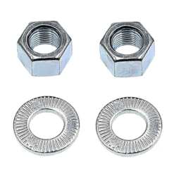 ATOO Paire D'écrou M10 Avec Rondelle Crantée Pour Axe Roue De Vélo Vintage - Visserie Haute Qualité