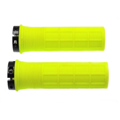 ATOO Paire De Poignées Jaune Fluo Pour Vélo - Poignées Ergonomiques pour BMX et Fixie