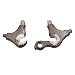 Funecobikes Paire Pattes Arrière Inox à 1 Emmanchement Mâle - Compatible BMX et Fixie - Fabrication Vélo