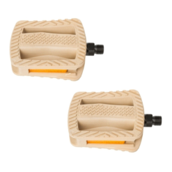 XLC Pédales Pour Vélo Écologique avec Catadioptres Fabriquées à Base de Riz - Vintage & Fixie