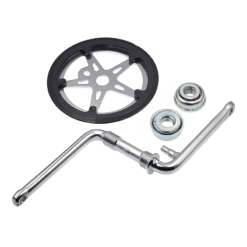 ATOO Pédalier BMX Monobloc 44 Dents Avec Cache Pédalier Et Cuvettes - Pièces Détachées Vélo BMX