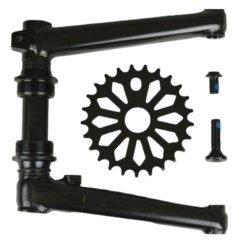 Vélo Original Pédalier BMX Samox 25T 1/2-1/8 165mm Noir - Freestyle - Pièces Détachées Vélo BMX