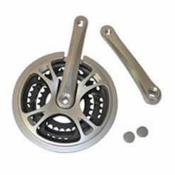 Pédalier Maxxus Triple Plateaux 28/38/48 Dents - Compatible Vélo Route et VTT