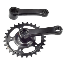 Messingschlager Pédalier Mono Plateau Pour Vélo Enfant 10-12 Pouces - Pédalier et Manivelle Haute Qualité