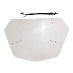 Plaque BMX Transparente 28,8 cm x 17,5 cm - Accessoire BMX/Fixie - Funecobikes