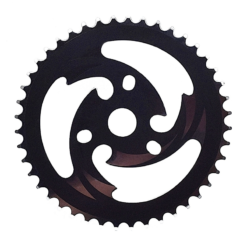 Point Plateau Pour BMX En Acier Noir/Argent - Pièce Détachée Vélo BMX