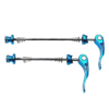 Funecobikes Set Blocages Rapides Roues Alu Anodisé Bleu - Compatible BMX et Fixie -Ventes de pièces de vélo set blocages rapides roues alu anodise bleu