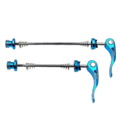 Funecobikes Set Blocages Rapides Roues Alu Anodisé Bleu - Compatible BMX et Fixie