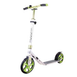 Trottinette HUDORA City CLVR 10" 250mm - Blanc/vert - Idéale pour enfants et juniors