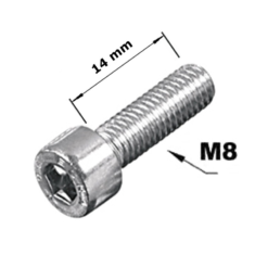 Ventes de pièces de vélo 32 Ventes de pièces de vélo -Ventes de pièces de vélo vis pour serrage du cintre sur potence plongeur m8 x 20 ergotec 1